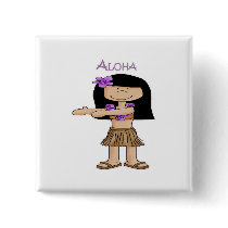 Aloha Girl buttons