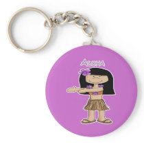 Aloha Girl Keychains