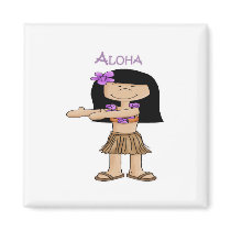 Aloha Girl Magnet