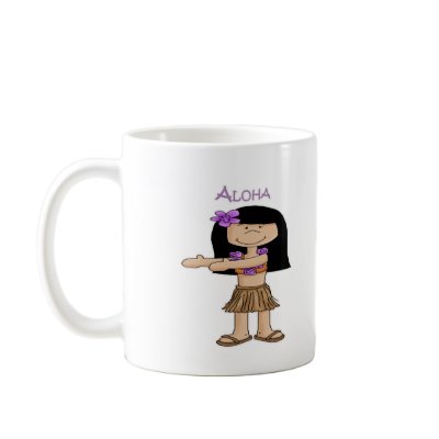 Aloha Girl Coffee Mugs by robynsnest