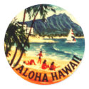 Aloha Hawaii stickers by AmericanHeirlooms Aloha Hawaii stickers