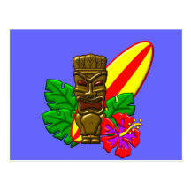 Aloha Hawaii Surfer Post Cards