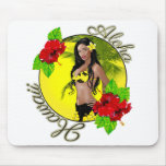 Aloha Hawaii Wahine Pin-up Mousepad