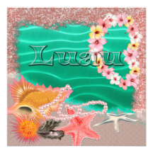 Aloha Hawaiian Luau Invitation