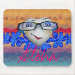 Aloha Heart SSmilie Mouseoad Mouse Pad
