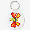 Aloha hibiscus butterfly key chain keychains by marcya7 Aloha hibiscus butterfly key chain keychains