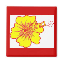 Aloha Hibiscus by Artistic Vibe magnets
