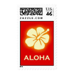 Aloha (hibiscus - red) postage