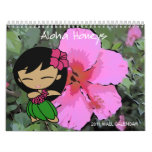 Aloha Honeys Hula Girl Floral 2011 Calendar