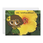 Aloha Honeys Luau Invite Card invitation