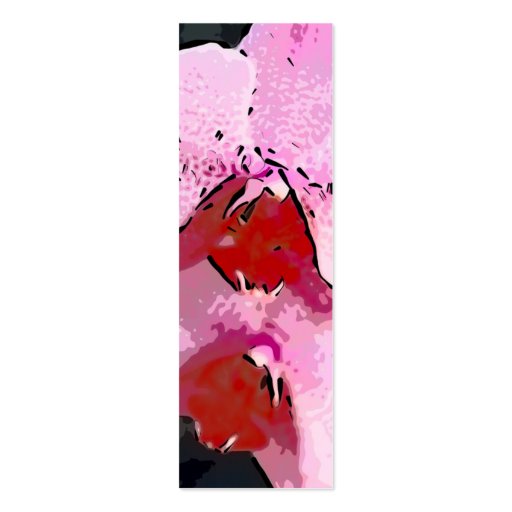 Aloha Honeys Skinny Bookmark Cards Business Card Template (back side)