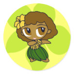 "Aloha Honeys" Stickers in lt. yellow