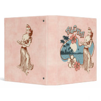 Aloha Hula Girl Binder