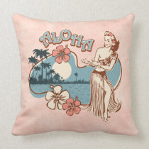 Aloha Hula Girl Pillow