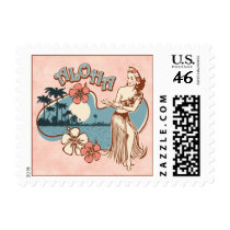 Aloha Hula Girl Postage
