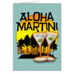 Aloha Martini Greeting Cards