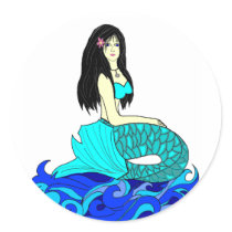 Aloha Mermaid stickers