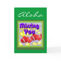 Aloha (missing you) Card