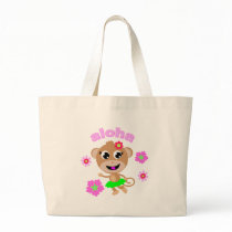 aloha monkey canvas bags