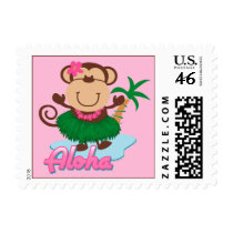 Aloha Monkey Postage