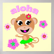 aloha monkey screen.ai posters