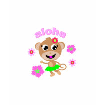 aloha monkey screen. t-shirts by margaret40 aloha monkey screen. t-shirts