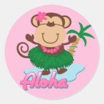 Aloha Monkey Sticker