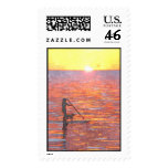 Aloha Paddler Postage Stamp