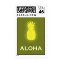 Aloha (pineapple - olive green) postage