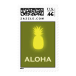 Aloha (pineapple - olive green) stamp