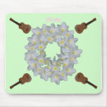 Aloha Plumeria Wreath. Mouse Pad