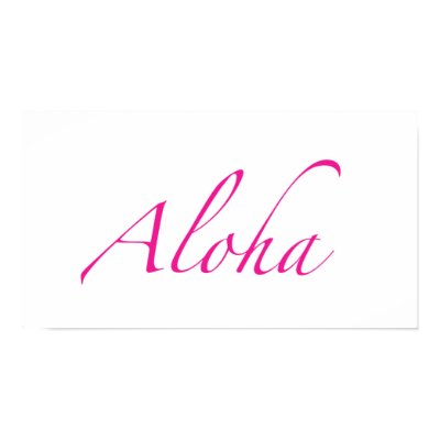 Aloha Posters & Prints by ginyhogan