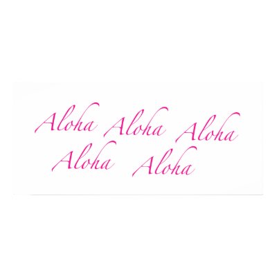 Aloha Posters & Prints by ginyhogan