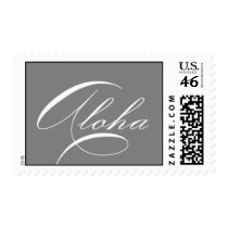 "Aloha" stamp (gray/silver) stamps