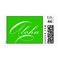 "Aloha" stamp (green) stamps