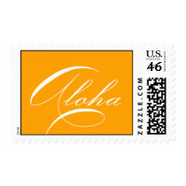 "Aloha" stamp (orange) stamps