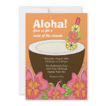 Aloha Summer Party Luau Invitation