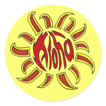Aloha sun stickers