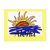Aloha sunset postcard by marcya7 Aloha sunset postcard