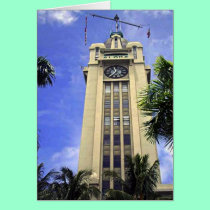 Aloha Tower Hawaiian Card
