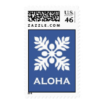 Aloha ('Ulu - blue) Stamp