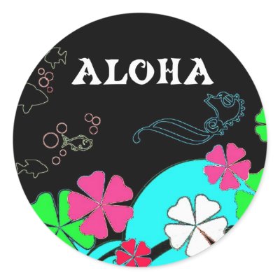 ALOHA UNDERSEA II Sticker by Lizzydee