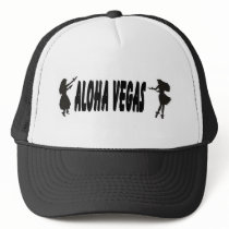 Aloha Vegas Hawaiian Girls Truckers Cap hats
