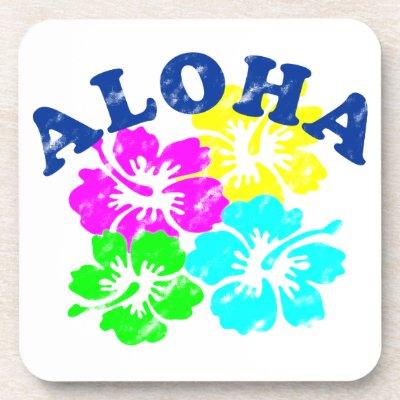 Aloha Vintage Drink Coasters