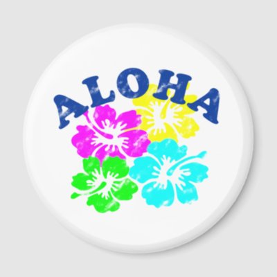 Aloha Vintage Fridge Magnet