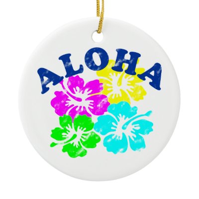 Aloha Vintage Christmas Tree Ornament