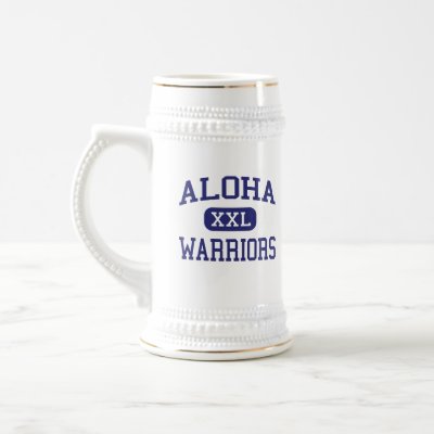 Aloha - Warriors - High School - Aloha Oregon Coffee Mug by customteamsportswear