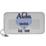 Aloha wau ia 'oe - Hawaiian I love you (3) Blue He Laptop Speaker