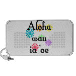 Aloha wau ia 'oe - Hawaiian I love you (3) Flowers iPhone Speakers
