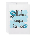Aloha wau ia 'oe - Hawaiian I love you Custom Announcement